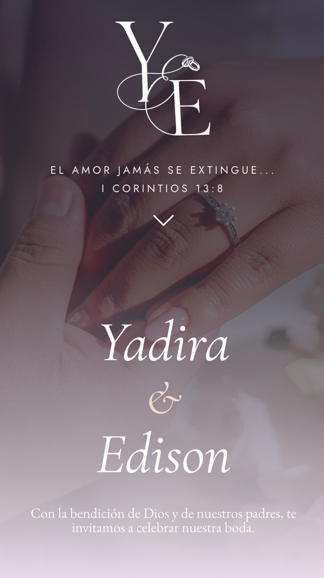 Invitación digital “Yadira & Edison”